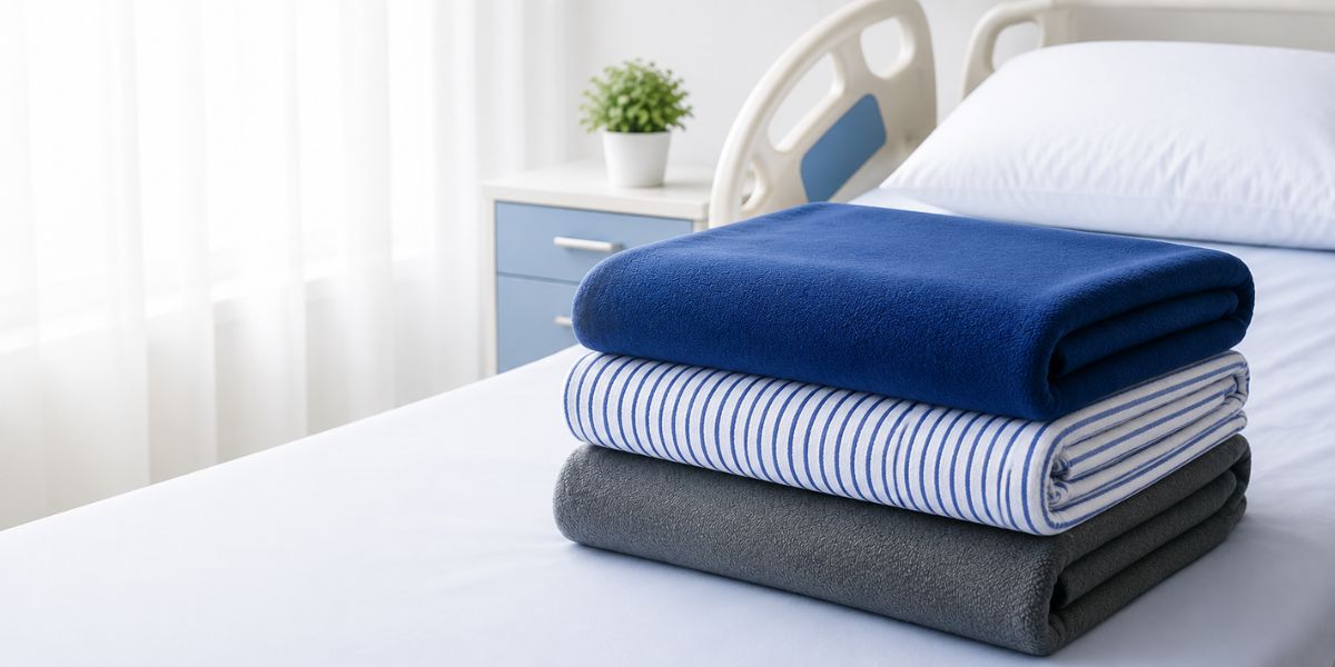 Selimut rumah sakit Medlinen pilihan Parwitex, Garis, dan Polar